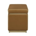 thumbnail image 6 of Linon Elta Rectangle Storage Ottoman, Caramel Faux Leather, 6 of 12