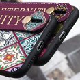 thumbnail image 4 of Compatible avec Étui iPhone 12 Pro max [6.7 Pouces] Étui de Protection Bracelet en Silicone avec Motif Ultra Mince Antichoc Couverture en Gel Doux Pare-Chocs pour iPhone12 Promax (Cercle), 4 of 5