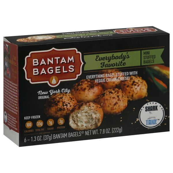 Bantam Bagels Everybody's Favorite Mini Stuffed Bagels, 1.3 oz, 6 count
