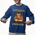 thumbnail image 2 of Christmas Sweatshirt, Hay There Pumpkin Highland Cow Sweatshirt, Funny Rustic Fall & Autumn Crewneck, Farm Animal & Pumpkin Patch Apparel, 2 of 5