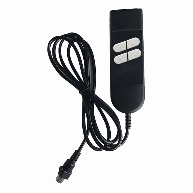 Télécommande de Remplacement 4 Boutons et 5 Broches 180° pour Fauteuil Inclinable Électrique, Télécommande de Fauteuil Élévateur Inclinable, Contrôleur Manuel pour Levage, Fiche Droite