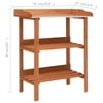 thumbnail image 2 of vidaXL Plant Stand Natural Wood Firwood Standard Durable Plant Stand 29.9"x14.6"x35", 2 of 7