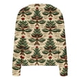 thumbnail image 4 of LOVZFMLL Cardigan pour Femmes Cardigan Décontracté Bouton Veste de Mode Imprimée de Noël, 4 of 5