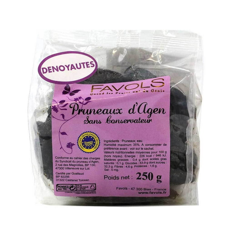 Favols Agen Pitted Prunes - Pruneaux d'Agen, 8.8 oz