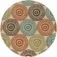 thumbnail image 1 of Oriental Weavers Montego 7'10" Round Machine Woven Rug in Beige, 1 of 1