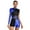 Royal Blue, variant on Doomiva Women's Sparkly Sequin Rumba Salsa Jazz Latin Dance Leotard Metallic Shiny Gymnastics Unitards Royal Blue S