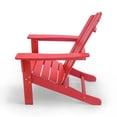 thumbnail image 5 of Red Poly Outdoor Patio Adirondack Chair HDPE, 5 of 10