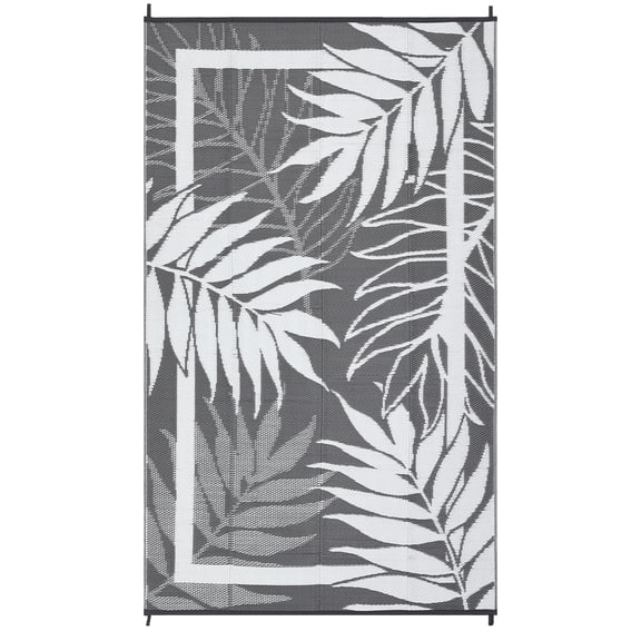 Plastic Outdoor Rug – Weatherproof & UV-Resistant, Waterproof & Easy to Clean, Reversible & Lightweight with Carry Bag