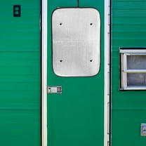 DEEPCRAFF Temperature Control Rv Door Window Shade 4Pcs Silver Aluminum Foil for Camper Doors