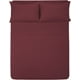 thumbnail image 1 of Sábana Individual MELOCOTTON HOGAR 1800 Hilos Microfibra Grabada Ultra Suave Vino, 1 of 1