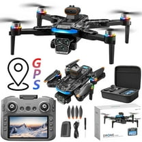 YUNAFFT GPS Drone With 4.5 Inch Screen Remote Control Brushless Motor And Cool Lights Drones 5G RC Quadcopter Altitude Hold Obstacle Avoidance For Kids Adults