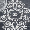thumbnail image 6 of SAFAVIEH Glamour Euler Abstract Area Rug, Black/Ivory, 6' x 9', 6 of 8