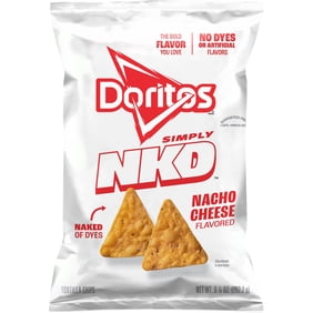 Doritos Simply NKD No Dyes No Artificial Flavors Nacho Cheese Tortilla Chips Bag, 9.25 oz​