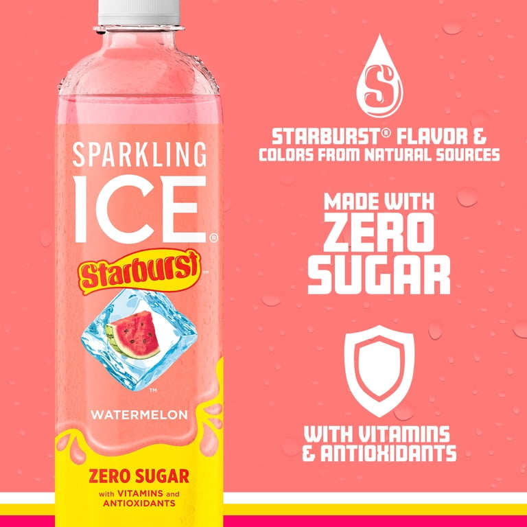 Sparkling Ice STARBURST Watermelon, 17 fl oz, 12 Count photo 4