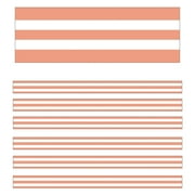 Carson Dellosa Education CD-108442-6 Coral & White Stripes - Pack of 6