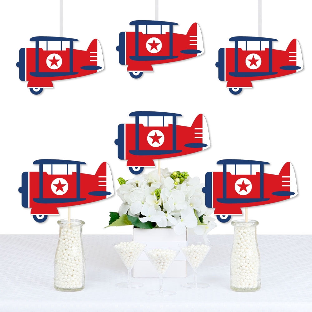 Birthday Party Game and Centerpiece Decoration Airplane Pinata 