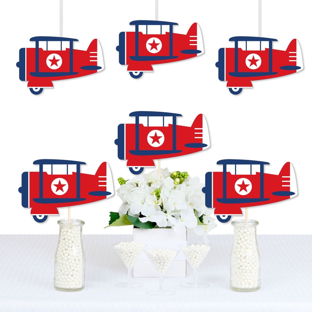Taking Flight Airplane Decorations DIY Vintage Plane Baby Shower or