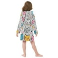 thumbnail image 7 of FORMRS Niños Bathrobe Unisex Hooded Robe Soft Plush Pajamas Sleepwear, Size 2-3T, Cute Cat Pattern, 7 of 7