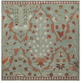 thumbnail image 6 of SAFAVIEH Wyndham Thurstan Floral Geometric Wool Area Rug, Blue/Rust, 2'6" x 4', 6 of 10