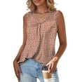 thumbnail image 2 of a.Jesdani Summer Womens Plus Size Tank Tops V Neck Casual Flowy Sleeveless Shirts Blouse m-4x, 2 of 6