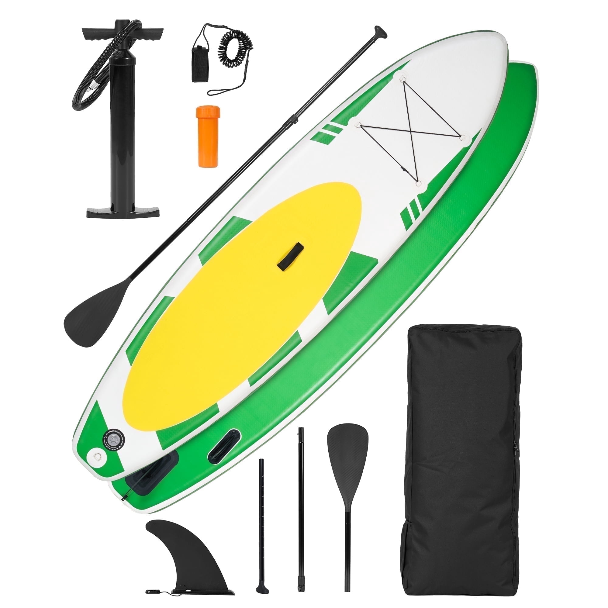Naipo Inflatable Stand Up Paddle Board 10FT Paddle Board with Fast Pumping Carry Bag Versatile for Most Users Avocado Green