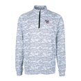 thumbnail image 2 of Men's Cutter & Buck Charcoal Iowa Cubs Traverse Camo Print Stretch Quarter-Zip Pullover Top, 2 of 3