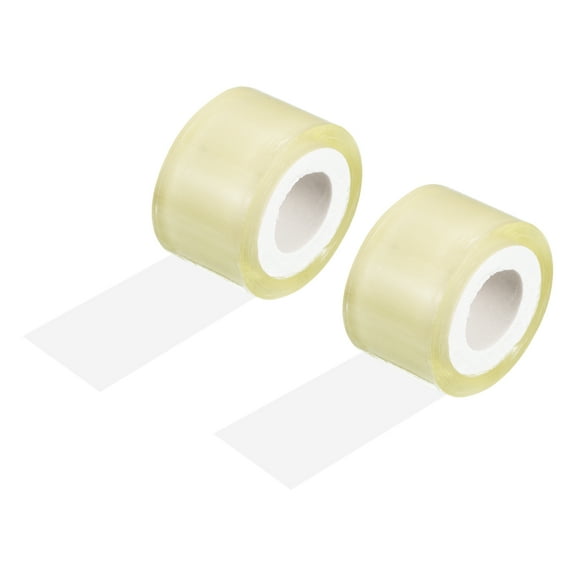 Uxcell 44 Yard PE Tennis Badminton Racket Grip Cushion Wrap Tape Backing Film, Clear 2 Pack