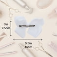 thumbnail image 5 of 3 PACK 5.5 Inch Grosgrain Hair Bow Clip For Woman And Girls (White Red), 5 of 5