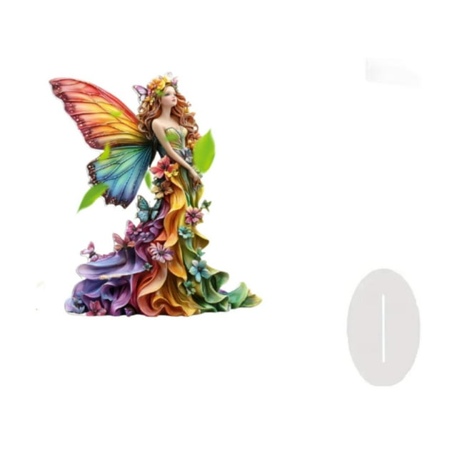 Abbracc Décoration de Fée en Acrylique Papillon Attrayant pour Étagère de Cheminée Vacances