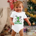 thumbnail image 2 of Youmylove Boys Girls Short Sleeve Christmas Letter Printed Romper Bodysuit Fall Clothes Toddler Jumpsuits Clothing Dailywear, 2 of 5