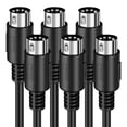 thumbnail image 1 of Paquete de 3 cables MIDI Heams Premium de 1,8 m, macho a macho, 5 pines, 1 of 7
