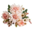 thumbnail image 5 of Faux Flowers Bundle Artificial Dahlia Rose Bunch Realistic Artificial Flowers for Flower Arrangement Home Wedding Decoration, 5 of 8