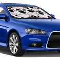 thumbnail image 4 of Balery Cute Animal with Cow Print Car Windshield Sun Shade,Windshield Sunshade for Car Pickup Truck SUV Accessories-Small, 4 of 7