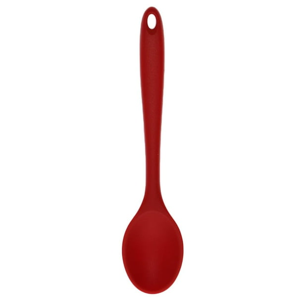 2 piezas de silicona utensilios antiadherente utensilios roja Macarena Cuchara de sopa de cucharón de silicona
