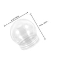 thumbnail image 2 of PAMINGONO 54Set Plastic Snow Globes for Kids and Craft Projects Christmas Theme, 2 of 8