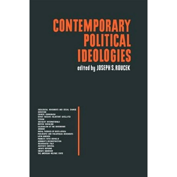 Contemporary Political Ideologies (Paperback) by Joseph S Roucek