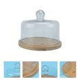 thumbnail image 1 of AURARMLET Assiette à Gâteau en Verre 1 Ensemble pour Protection contre la Poussière Kaki 7,9 X 6,7 Po Design Rond, 1 of 8