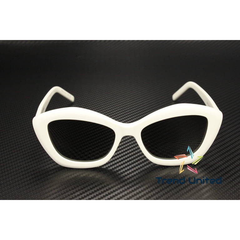 Saint Laurent SL68 004 Cat Eye Sunglasses - Ivory/Grey Saint Laurent SL 68 004 Shiny Ivory Sunglasses - eye-oo.com main image 4
