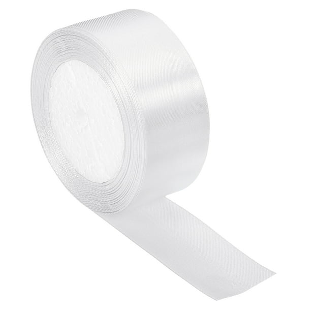 Uxcell Yards Double Face Decorate Crafts Roll Satin Ribbon White