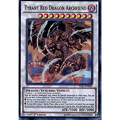LP Yugioh Ultra Rare TDIL-EN050 Tyrant Red Dragon Archfiend 1st Edition