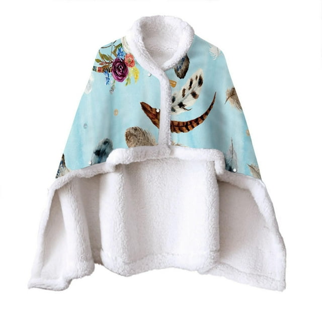Awdenio Variété de Couverture Magique Cape Portable Couverture Paresseuse Couverture Double Attrape