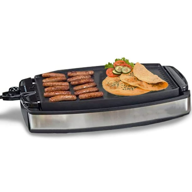 Reversible Nonstick Electric Griddle Grill with Oversized Removable Cooking Plate (1800W