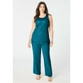 thumbnail image 4 of Roaman's Women's Plus Size Plus-Size 3 Piece Allover Sequin Lace Jacket And Tank Pant Set, 4 of 4