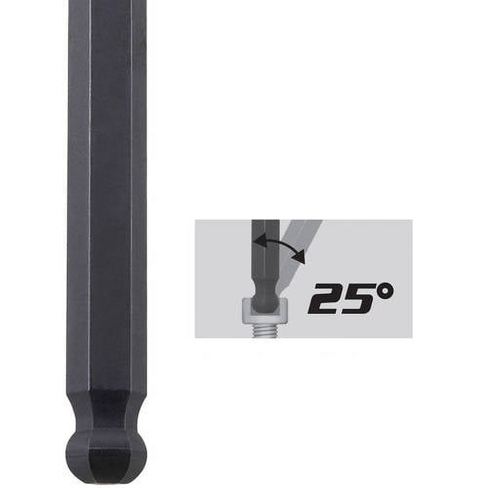 Capri Tools Hex Key Set, Long Arm Ballpoint End, Metric and SAE