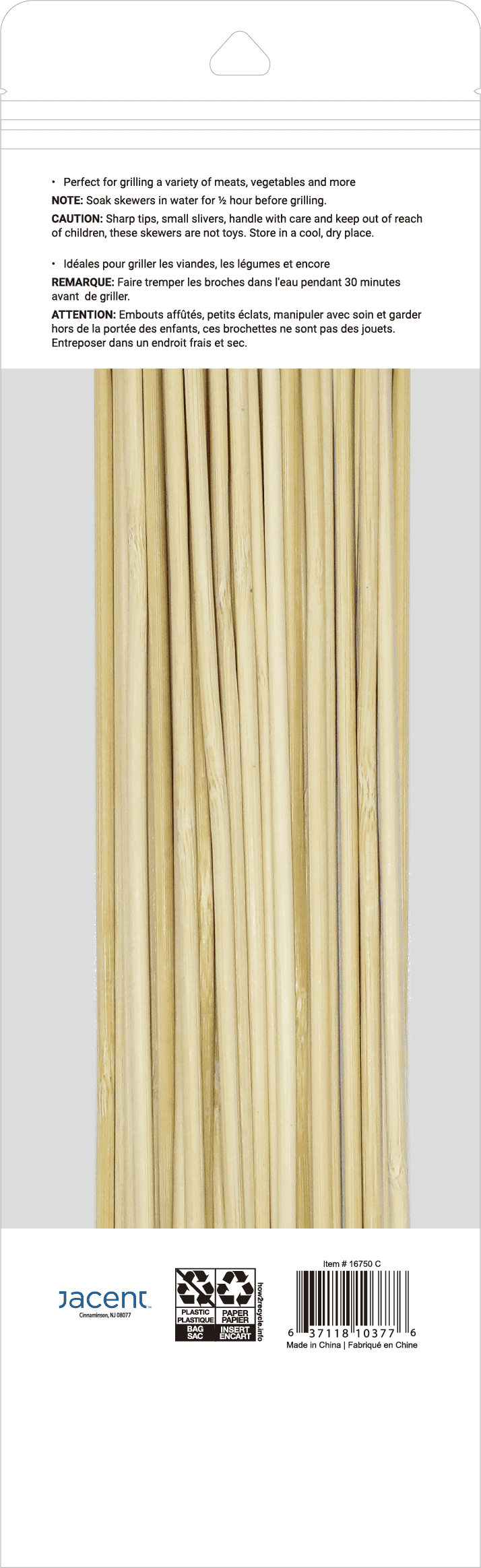 12 Inch Jumbo Bamboo Skewers 50 Count