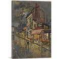 thumbnail image 1 of ARTCANVAS Paris Street By Night Canvas Art Print by Konstantin Korovin - Size: 60" x 40" (0.75" Deep) (3-Piece), 1 of 9