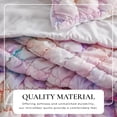 thumbnail image 2 of Solid Quilt Set - Lightweight, Soft, All-Season - 2-Piece Puff Textured Bedding Set (Twin / Twin XL, Tie-Dye), 2 of 5