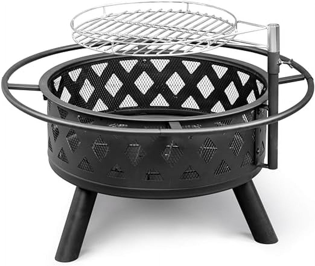 Big Horn 40in Ranch Fire Pit with Cover Walmart