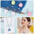 thumbnail image 5 of 2sets Opaque Resin Yarn Ball Charm Locking Stitch Markers 304 Stainless Steel Clasp Stitch Marker Mixed Color 3.5cm 12pcs/set, 5 of 6