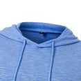 thumbnail image 3 of XEGLSBU Long Sleeve Shirts for Men Big and Tall Men's Athletic Hooded Shirts Long Sleeve Workout Sport Hoodie Casual Running T Shirt Pullover Top Men's Shirts Casual Soft Blue Size XXL, 3 of 5